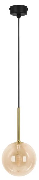 Wisząca lampa ze szklanym kloszem beżowa P5-Z43