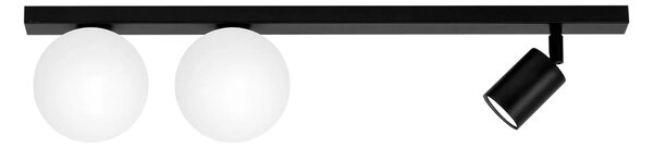 Lampa z białymi kloszami i spotem czarna T4-T64