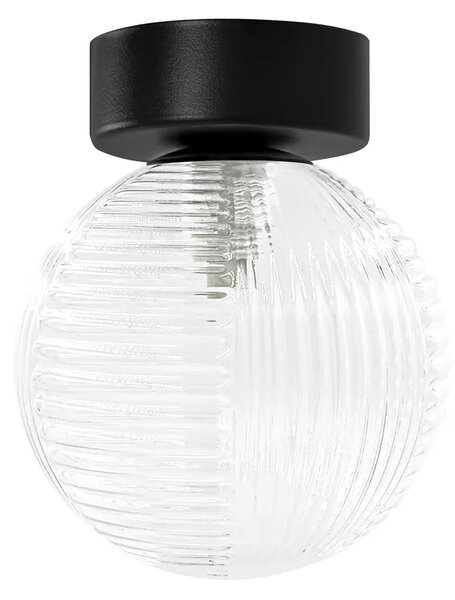 Ryflowana sufitowa lampa transparentna P0-L66