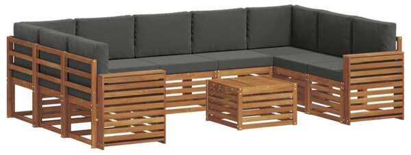 Zestaw mebli ogrodowych z litego drewna akacjowego w nowoczesnym designie