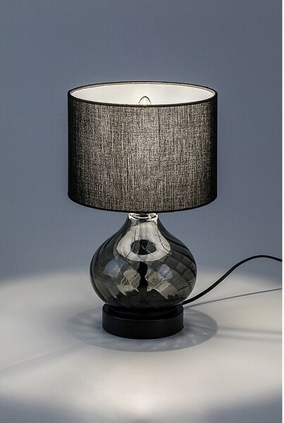 Rabalux 74034 dekoracyjna lampa stołowa Pirelo, E14, 1x maks. 25 W, czarny