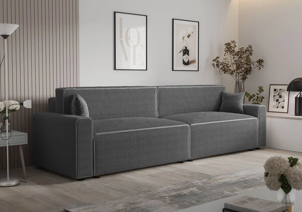 Ciemnoszara sofa rozkładana z funkcją spania Z4-Z90