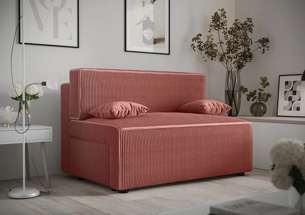 Rozkładana sofa w kolorze łososiowym N4-N04