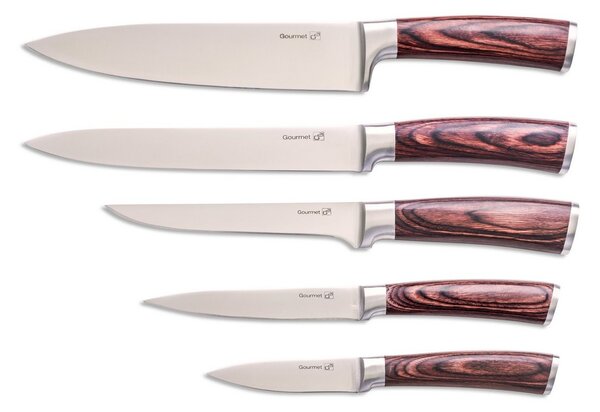 Zestaw noży G21 Gourmet Nature 5 szt. + bambusowy blok