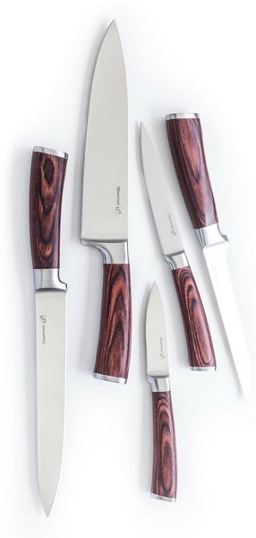 Zestaw noży G21 Gourmet Nature 5 szt. + bambusowy blok