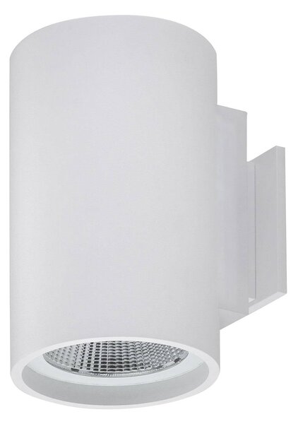 BRUMBERG Tubic kinkiet LED, cylinder, biały / opal, przedpokój, aluminium