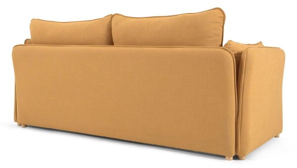 Musztardowa rozkładana sofa 210 cm Tanit – Kave Home