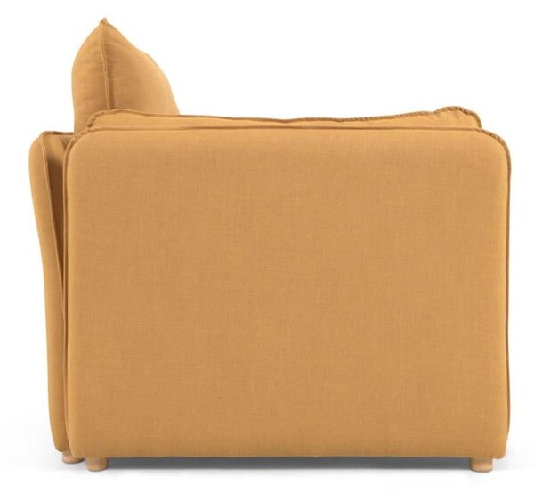 Musztardowa rozkładana sofa 210 cm Tanit – Kave Home