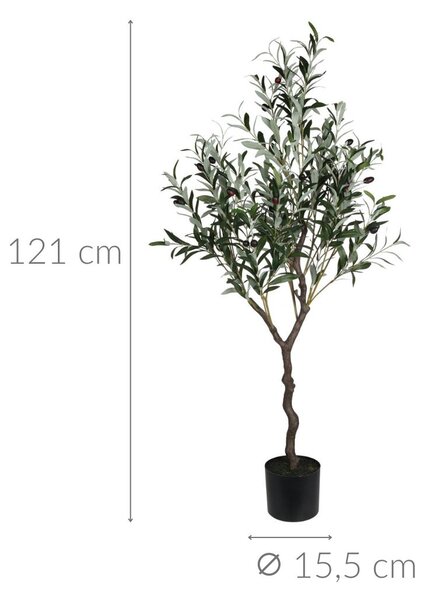 Sztuczne drzewko oliwne, 121 cm