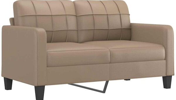 Sofa, 2-osobowa kolor cappuccino, 140 cm, sztuczna skÃ³ra