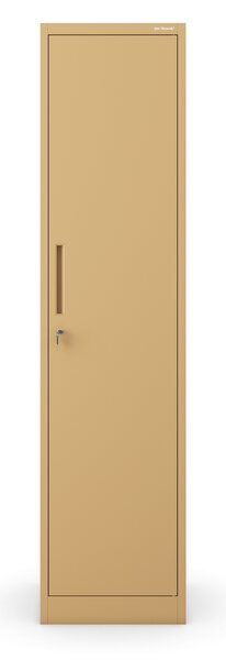 Szafa biurowa metalowa na akta, wąska, beżowa, 450x1850x400 mm: ALEX Fresh Style