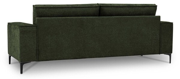 Zielona sofa z tkaniny szenilowej 224 cm Copenhagen – Scandic