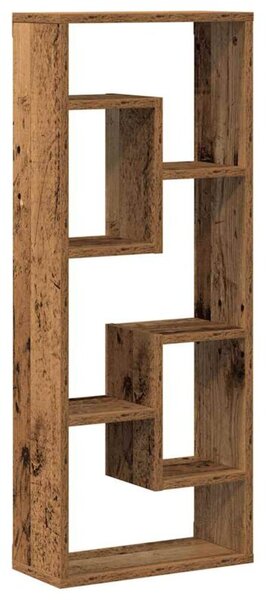 Półka ścienna stare drewno 36x16x90 cm drewno klejone
