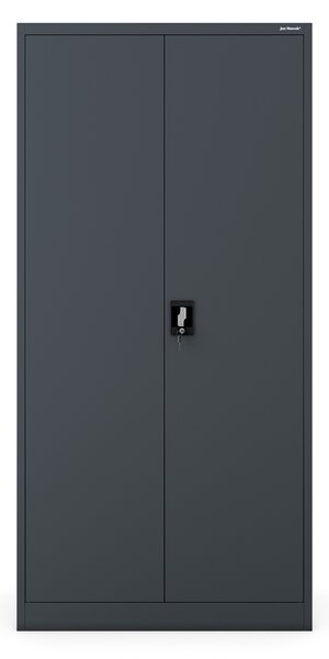 Szafa biurowa na dokumenty z 4 półkami antracytowa, 900x1850x400 mm: JAN