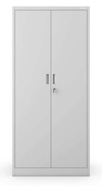 Szafa biurowa na dokumenty z 4 półkami szara, 1750x800x400 mm: JAN