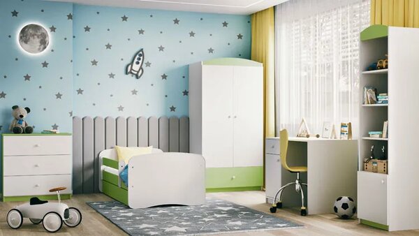 Łóżko dziecięce z materacem mix 80x180 A8-D60