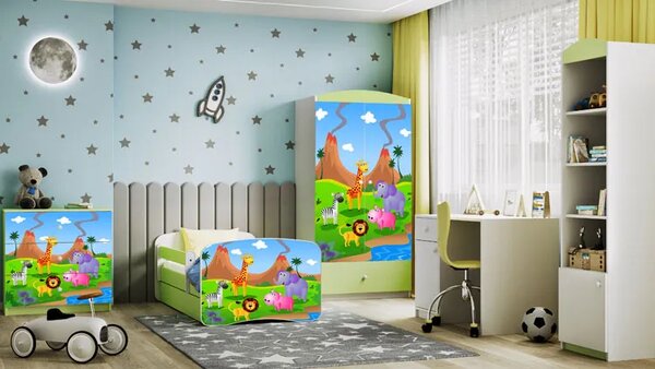 Łóżko dziecięce z materacem mix 80x180 A8-D60