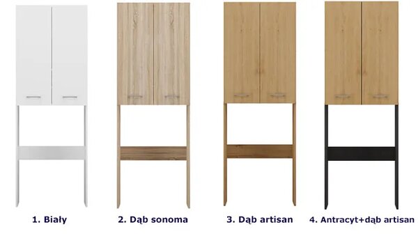 Szafa na pralkę dąb artisan B5-M98