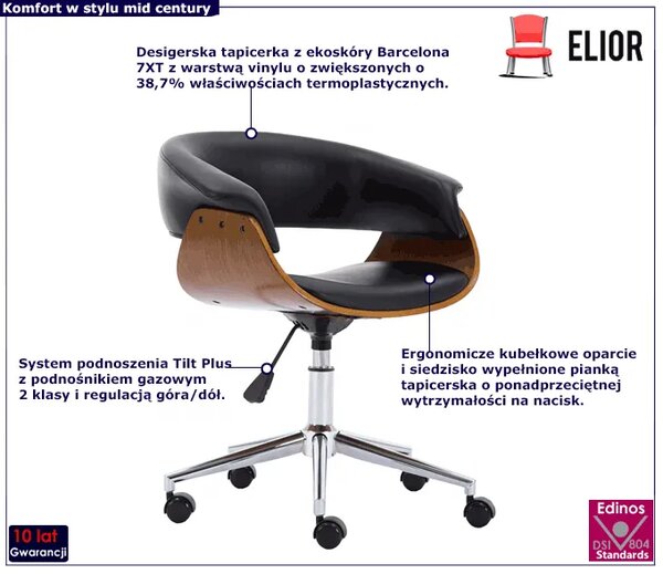 Kubełkowy fotel obrotowy do biurka - Tanga 3X