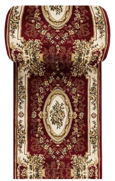 Czerwony elegancki chodnik dywanowy na metry W0-W49