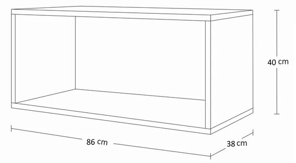 Meblościanka modułowa biały połysk P9-H40