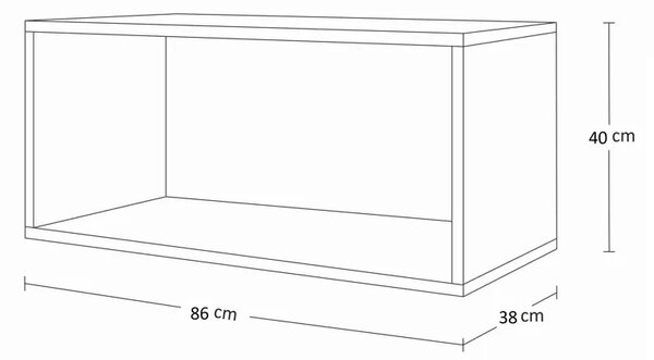 Meblościanka modułowa czarny połysk B1-C77