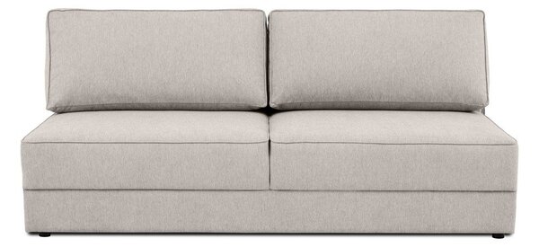 Beżowa rozkładana sofa ze schowkiem 202 cm Dora – Scandic