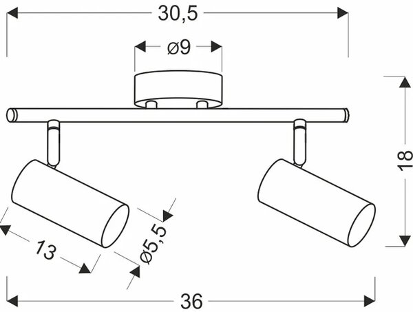 Metalowa złota lampa sufitowa w stylu nowoczesnym - 10x Z012 D0-T18