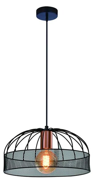 Czarna lampa wisząca w stylu industrialnym - F5-P06