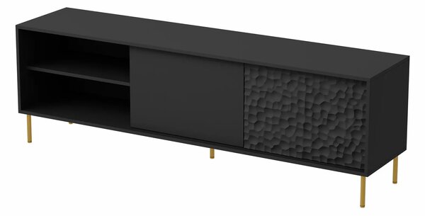 Czarna szafka pod telewizor 180 cm T7-G72