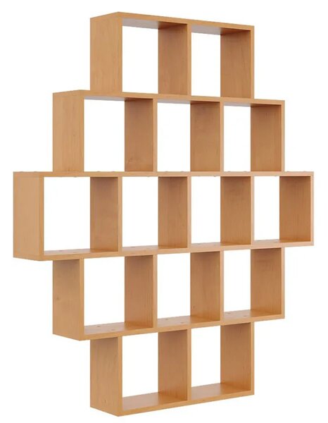 Minimalistyczny regał wiszący w kolorze olchy T2-S60