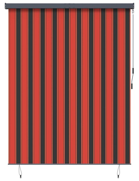 Roleta Pomarańczowy i brązowy 200 x 250 cm Materiał i Aluminium