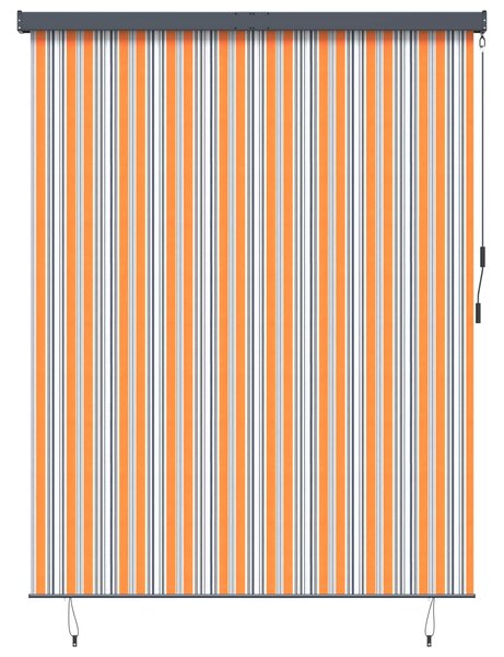 Roleta Żółty i Niebieski 200 x 250 cm Materiał i Aluminium