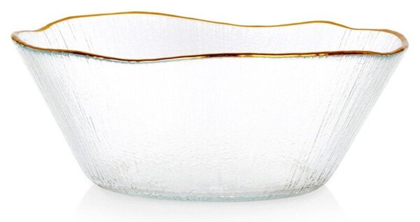 Miska szklana złota 15 cm, 500 ML