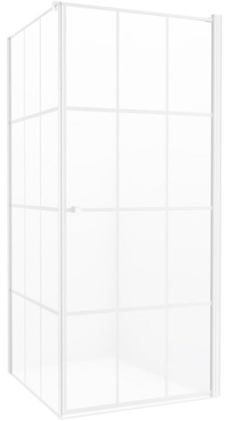 NEW TRENDY Kabina prysznicowa kwadratowa RENA WHITE prawa 90x195 szkł