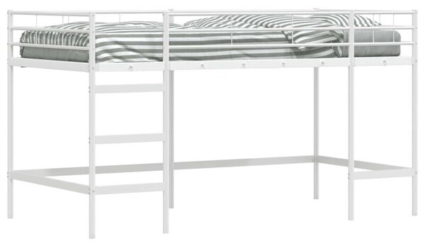 Łóżko piętrowe dla dzieci biały 107 x 200 cm stal