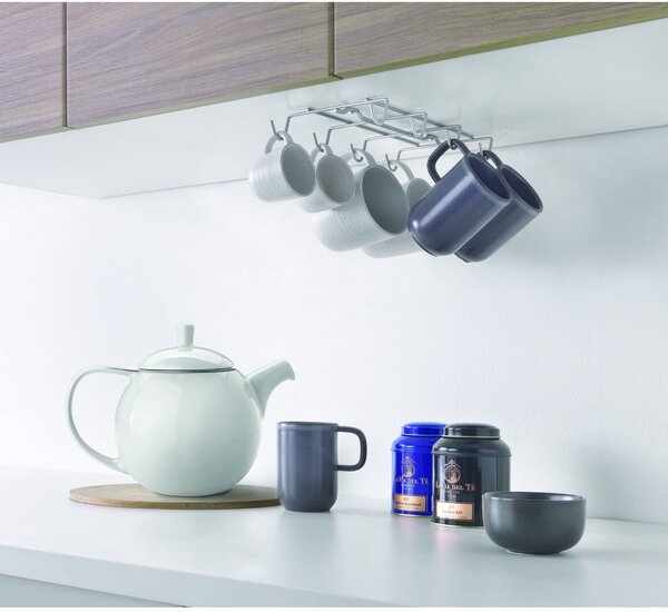 Ścienny stalowy stojak na kubki Octo-Mug – Metaltex