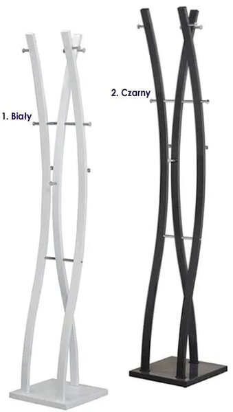 Czarny stojący wieszak na ubrania L7-C95