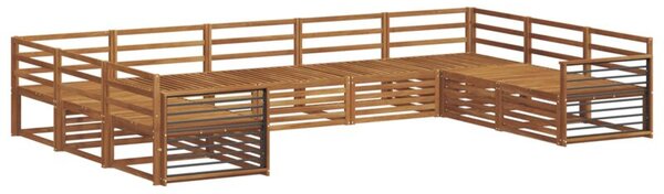 Zestaw mebli ogrodowych z litego drewna akacjowego - nowoczesny, modułowy design do każdego ogrodu i tarasu