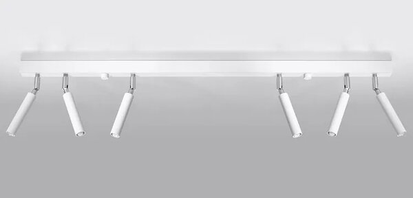 Biały plafon sufitowy LED z reflektorami - EX675 E5-S25