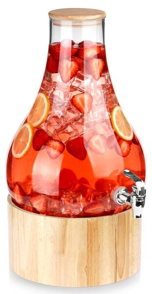Słój do napojów z kranikiem i stojakiem 6,5 l