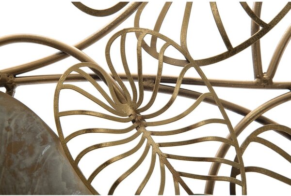 Metalowa dekoracja wisząca z wzorem liści Mauro Ferretti Century -A-, 131x61 cm