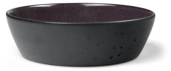 Czarna/fioletowa kamionkowa miska Gastro Black/Purple – Bitz