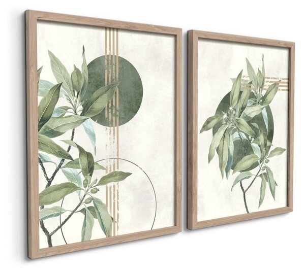 Obrazy zestaw 2 szt. 30x40 cm Green – Styler