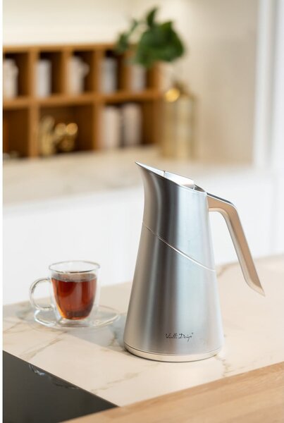 Termos w kolorze matowego srebra 1 l Soho – Vialli Design