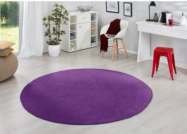 Ciemnofioletowy okrągły dywan ø 133 cm Fancy – Hanse Home