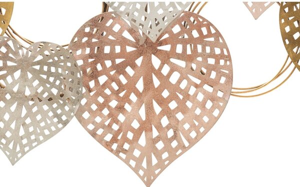 Metalowa dekoracja ścienna 91x40 cm Hearts – Mauro Ferretti