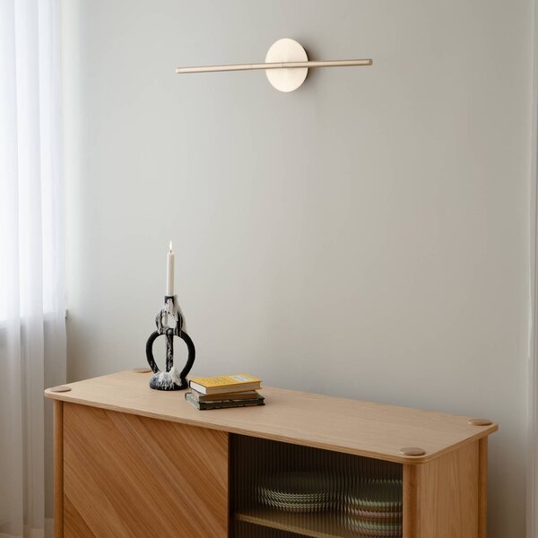 UMAGE Kinkiet designerski Omni, możliwość ściemniania, mosiężny / złoty, salon / jadalnia, metal, design