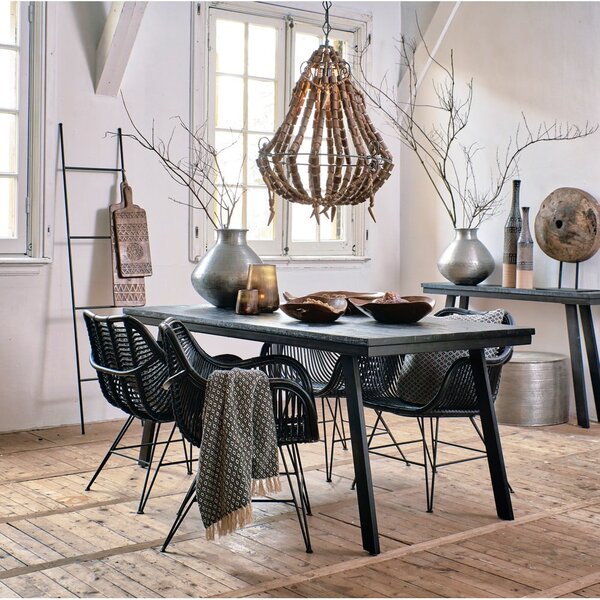Czarna metalowa drabinka dekoracyjna Siem – Light & Living