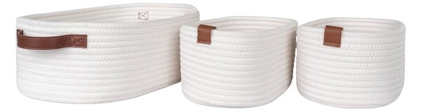 Tekstylne koszyki do łazienki zestaw 3 szt. 35x25x13 cm Jarana – House Nordic